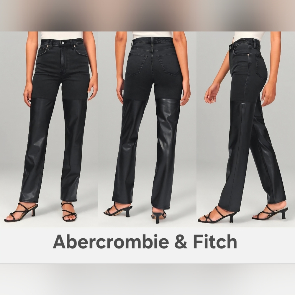 Abercrombie & Fitch The 90s Straight Ultra High Rise Size 28 6R NWOT